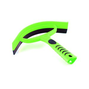 Plastic Curved Sweat Scraper with Handle
