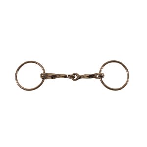 Slow Twist Loose Ring Snaffle Bit