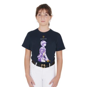 Equestro Girls T-shirt with Knight Print