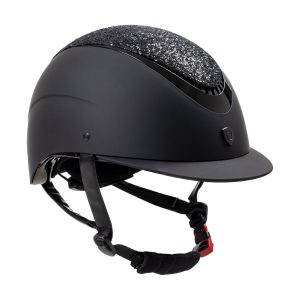 Equestro Narrow Visor Helmet with Rhinestones