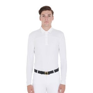 Equestro Men's L/S Competition Polo Shirt