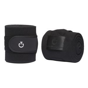 Cavalleria Toscana Fleece Leg Bandages Black - Set of 2