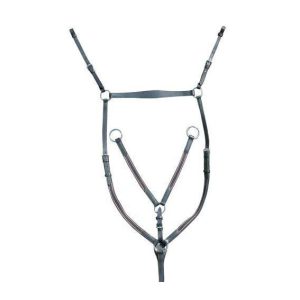 Aachen Breastplate / Martingale with Silver Fittings