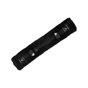 Acavallo Gel Girth Saver Sheepskin - Black on Black