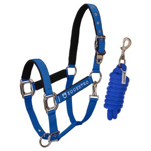 Equestro Double Padded Adjustable Halter + Lead Rope