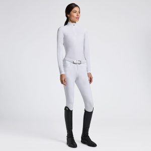 Cavalleria Toscana Women's L/S Jaquard Jersey Competition shirt