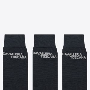 Cavalleria Toscana Jacquard Logo 3 Pack Socks