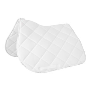 Equestro Off-White GP Tech Jumping Saddle Pad + Earnet
