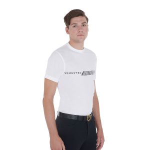 Equestro Men's Slim Fit T-shirt with Logo Printing - S