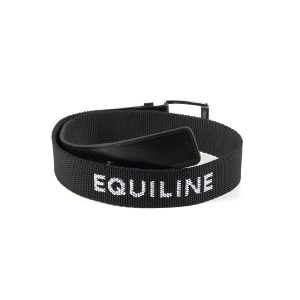 Equiline Chunky Unisex Elastic Black Belt - 80cm