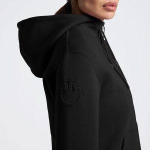 Cavalleria Toscana Women's Cotton Zip Hoodie - XL