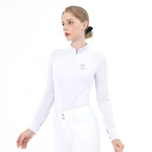 Equipro Tatiana Competition Tech Shirt in Perforated Sleeves