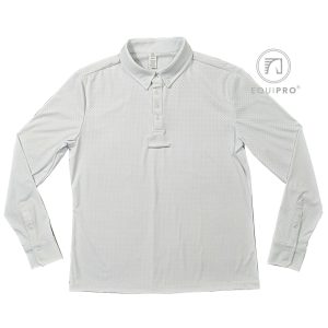 Equipro Ron Men's Perforated Mesh L/S Tech Polo Shirt
