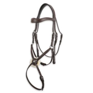 Antares Signature Fig8 Noseband Bridle + 7 Loops Rubber Reins