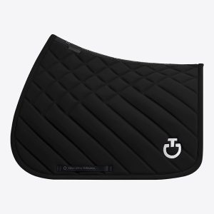 Cavalleria Toscana Diamond and Line Quilted Saddle Pad with Earnet