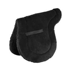 Burioni Synthetic Fleece Shaped Saddle Pad - Black