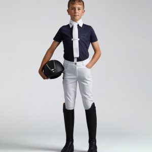 Mini Antonio Boy's Short Sleeve Show Shirt White